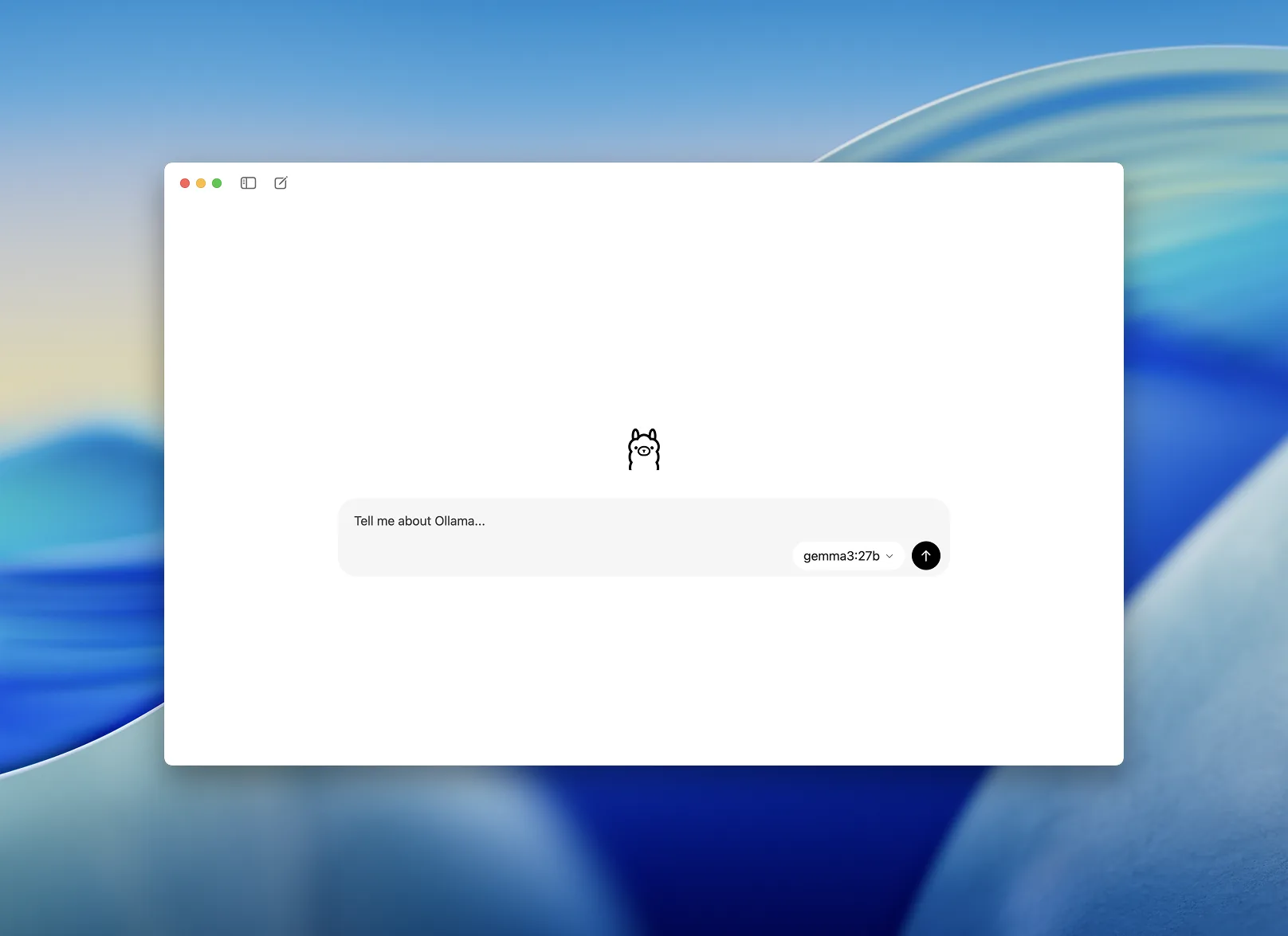 A local language model running as a desktop app on a firm owned machine
