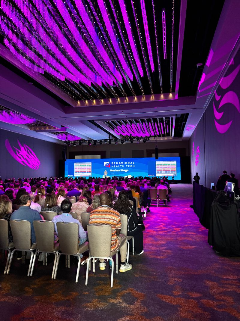 Behavioral Health Tech conference auditorium, Marina Stage