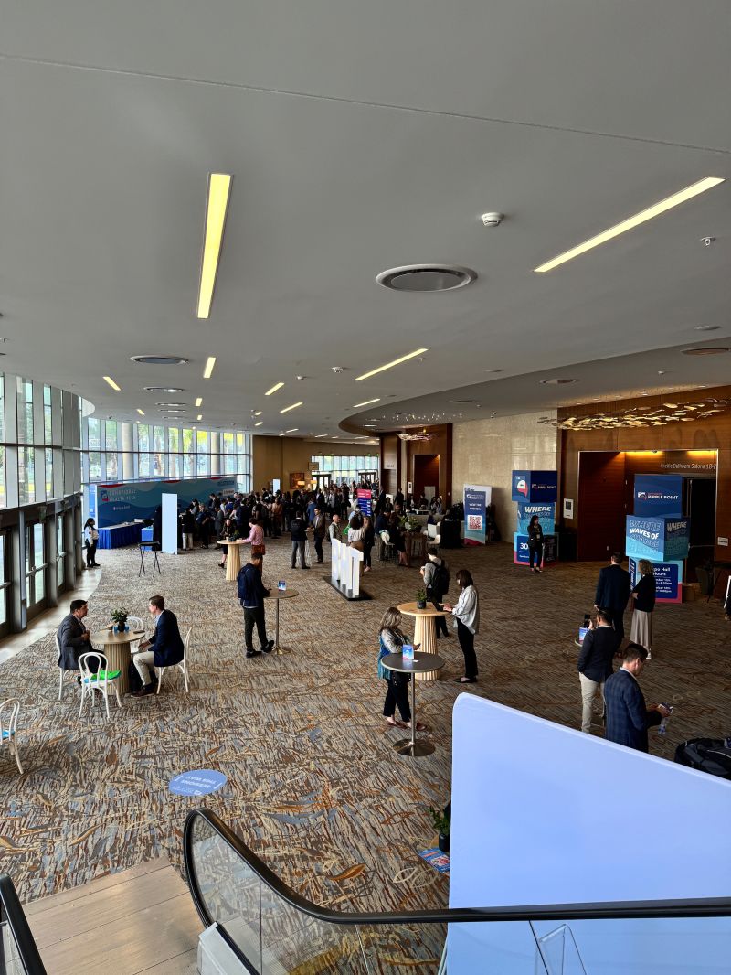 Networking hall at Behavioral Health Tech conference
