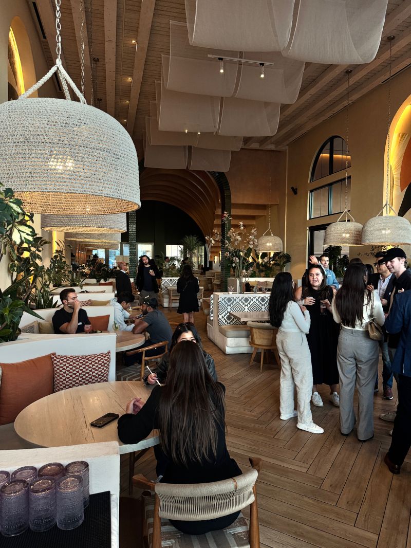 Founders networking at LA Tech Week