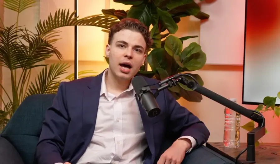 Michael Pavlovskyi hosting the RedNote Podcast